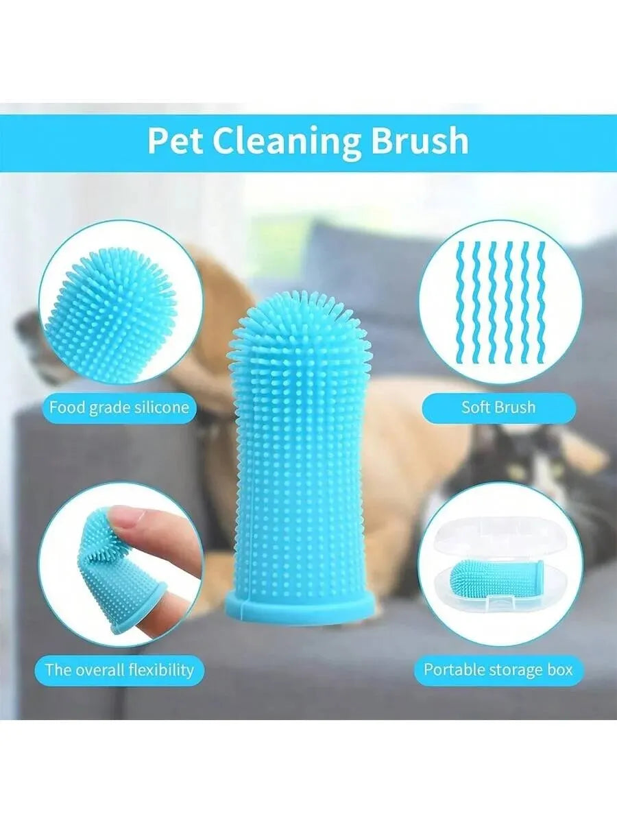 Finger Toothbrush for Cats and Dogs Oral Cleaning Silicone