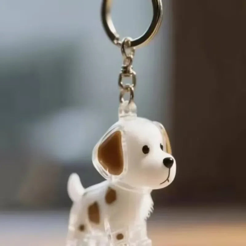 Dog Hair Storage Keychain Charm