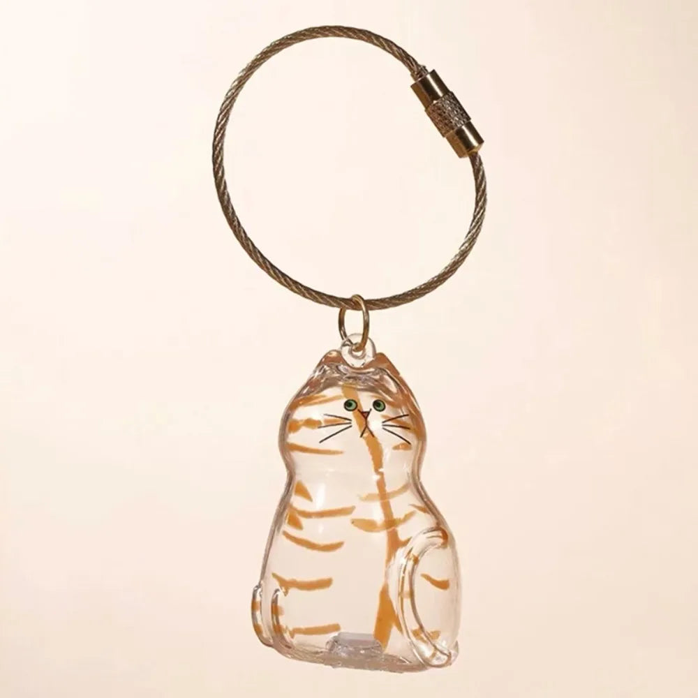 Cat Hair Storage Keychain Charm