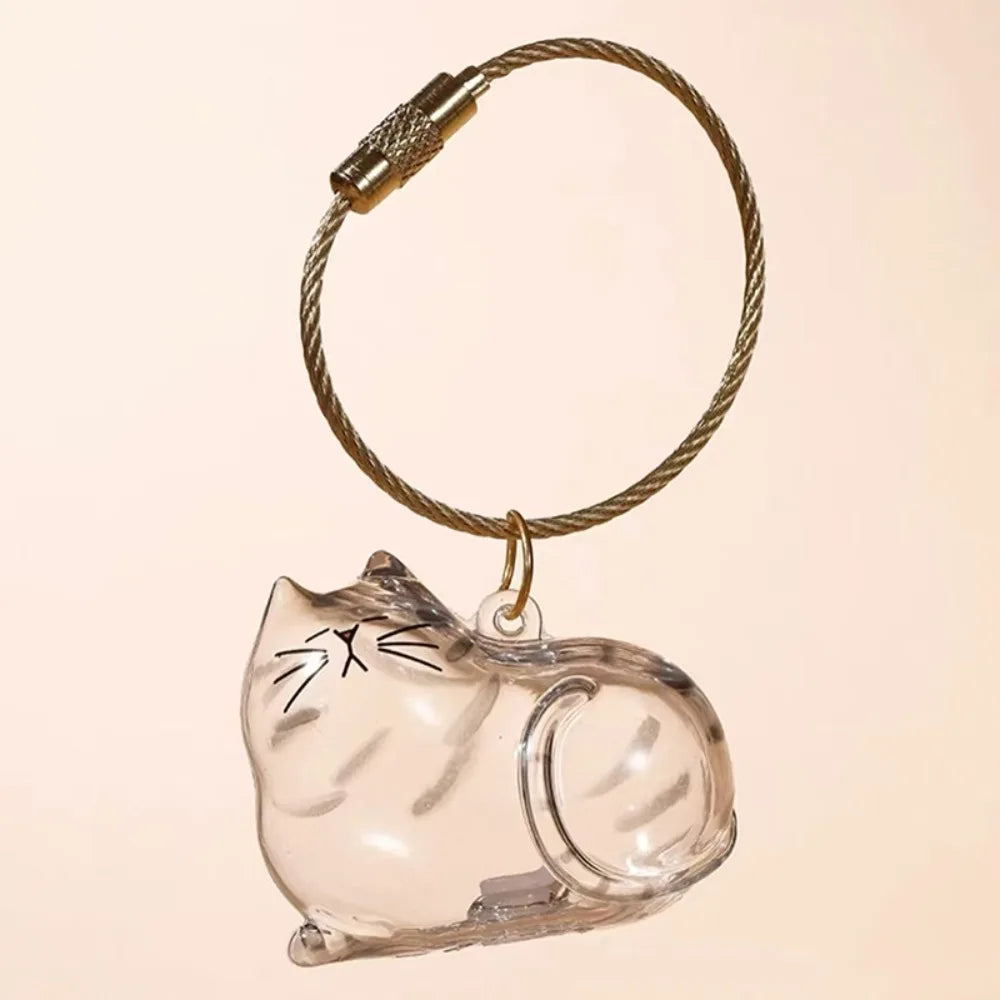 Cat Hair Storage Keychain Charm