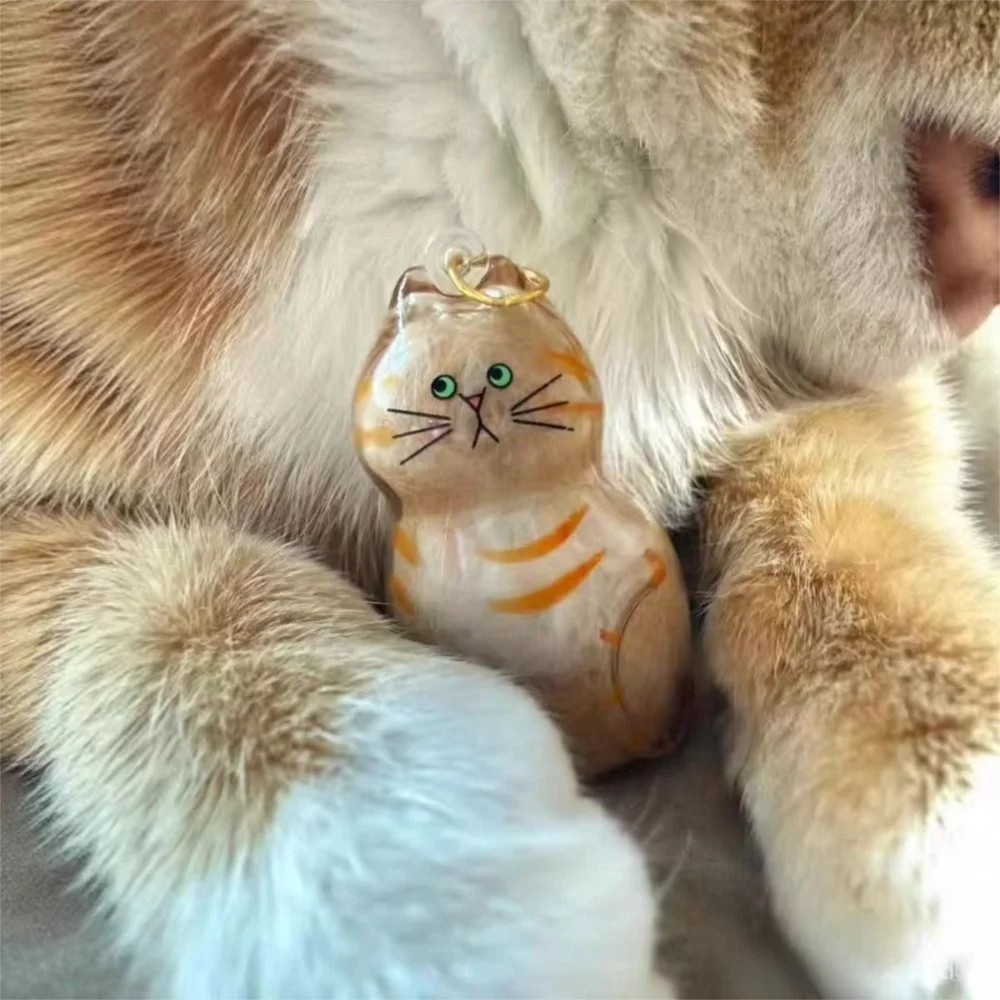 Cat Hair Storage Keychain Charm