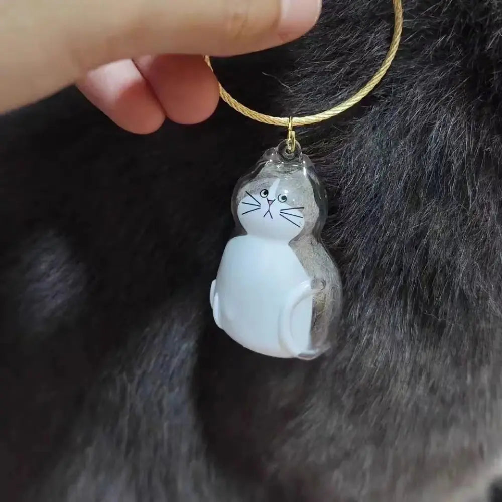 Cat Hair Storage Keychain Charm