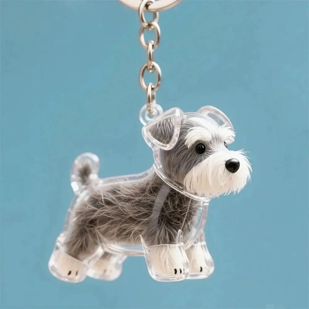 Dog Hair Storage Keychain Charm