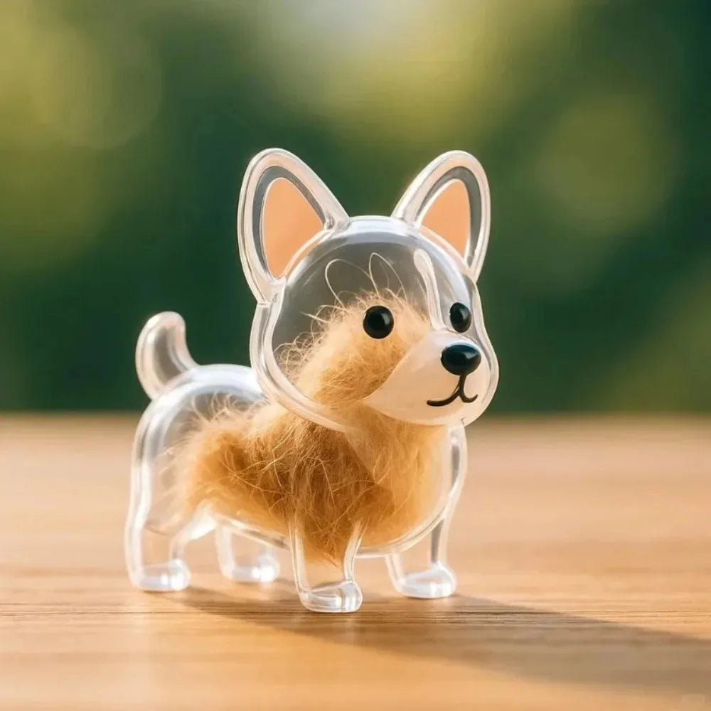 Dog Hair Storage Keychain Charm
