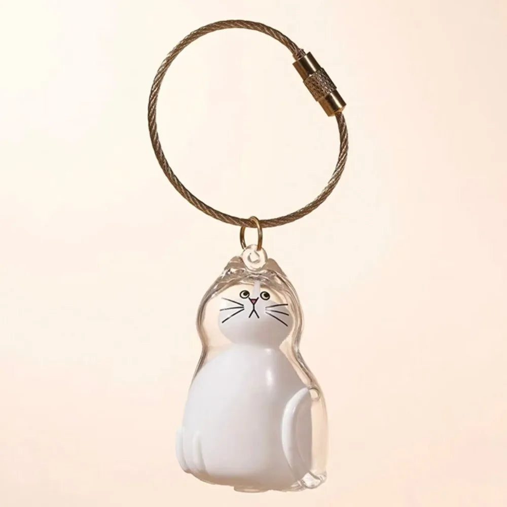 Cat Hair Storage Keychain Charm