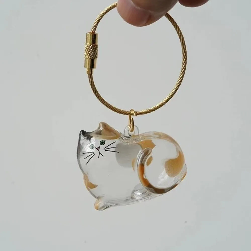 Cat Hair Storage Keychain Charm
