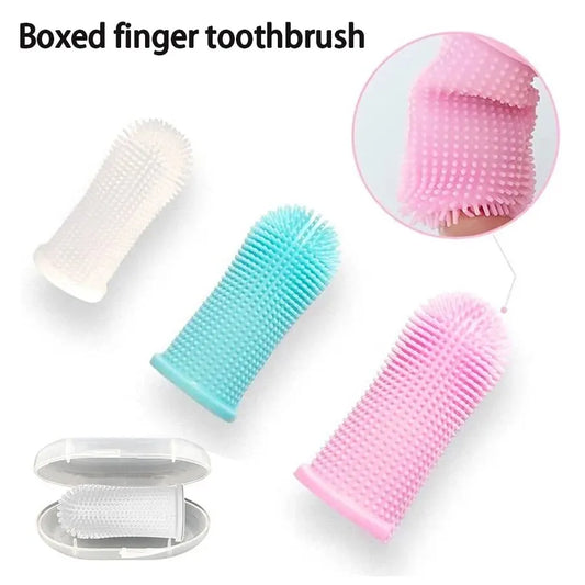 Finger Toothbrush for Cats and Dogs Oral Cleaning Silicone