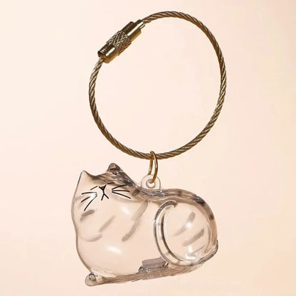 Cat Hair Storage Keychain Charm
