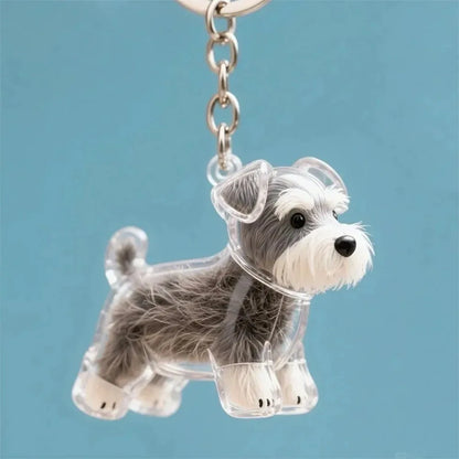 Dog Hair Storage Keychain Charm