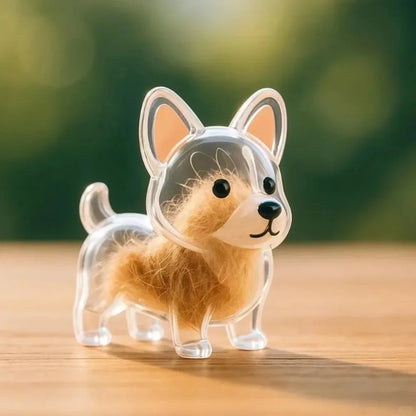 Dog Hair Storage Keychain Charm